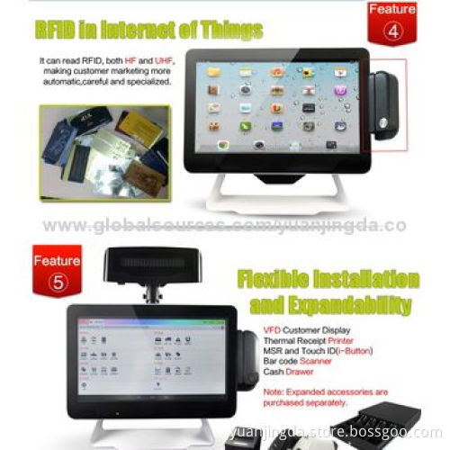15-inch Android POS Monitor for O2O Application, Supports Dual Screen and Asynchronous Output